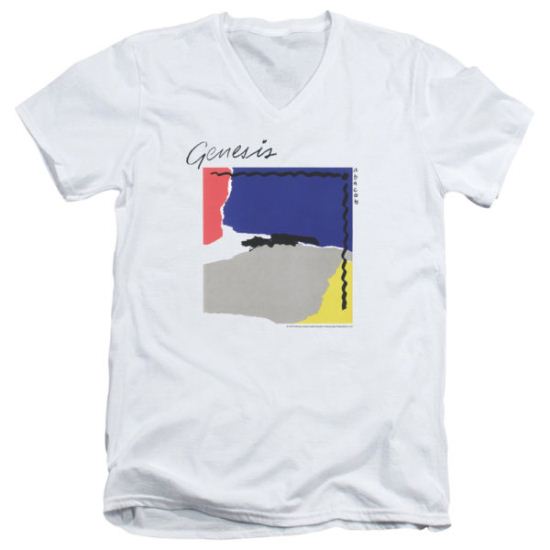 Genesis Slim Fit V-Neck Shirt Abacab White T-Shirt