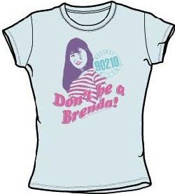 Beverly Hills 90210 Juniors T-shirt Don?t Be a Brenda Powder Blue Tee