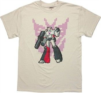 Transformers Megatron Pixel Decepticon Logo T-Shirt