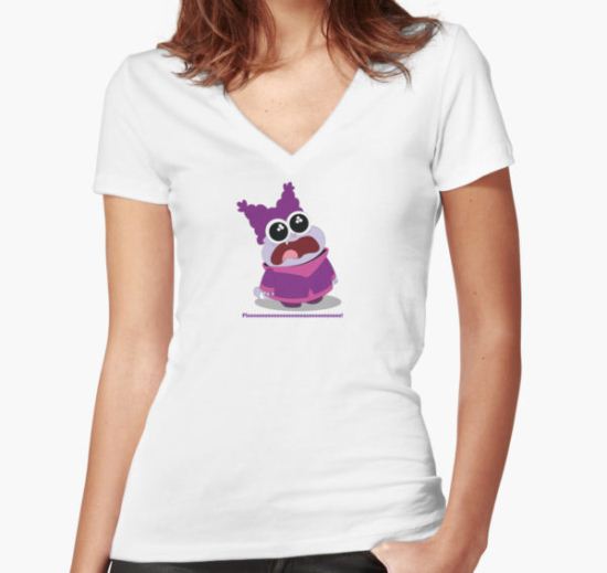 Chowder Pleeeeeaseeee! Women's Fitted V-Neck T-Shirt by Soulchild1979 T-Shirt