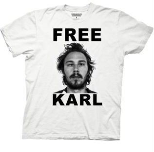 Workaholics Free Karl Mug Shot White T-shirt