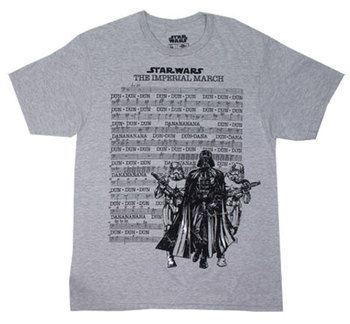 Imperial March Lyrics - Star Wars Sheer T-shirt