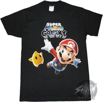 Nintendo Super Mario Galaxy Flying T-Shirt