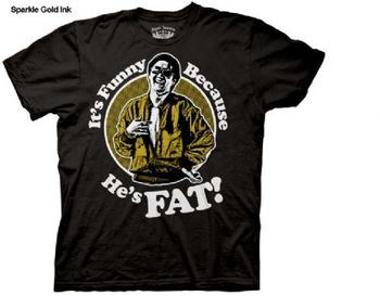 The Hangover Mr. Chow It's Funny Because He's Fat Black Adult T-Shirt