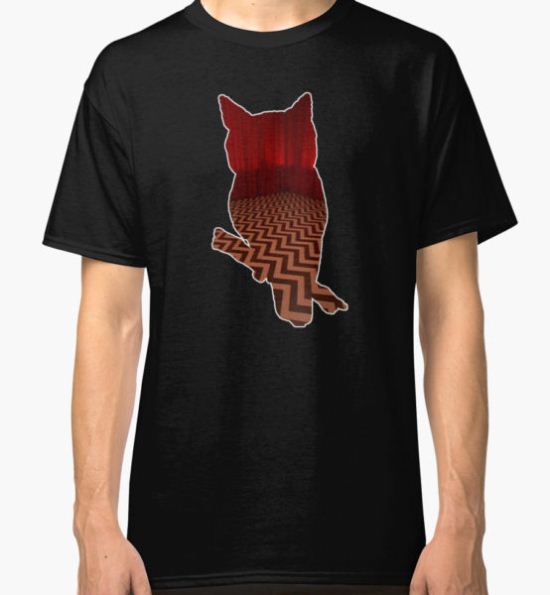 Owl (Twin Peaks) color Classic T-Shirt by miguelserra T-Shirt