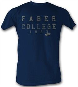 Animal House T-shirt Movie Faber College 1963 Adult Navy Blue Shirt