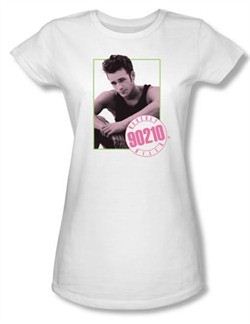 Beverly Hills 90210 Juniors T-shirt TV Show Dylan White Tee Shirt