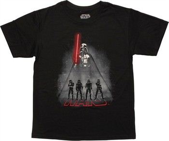 Star Wars Darth Vader Trooper Shadows Youth T-Shirt