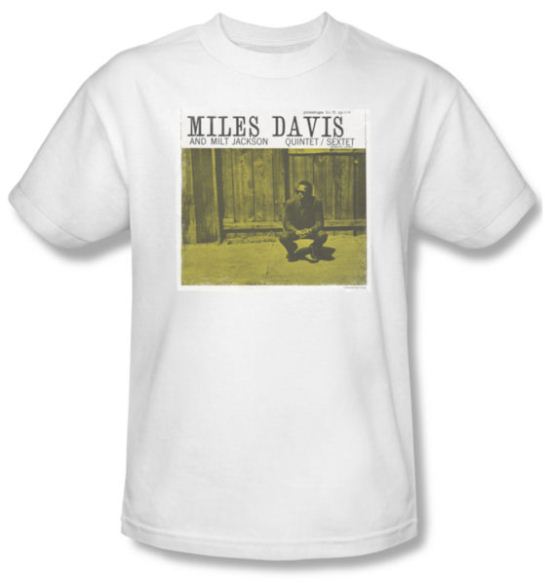 Miles Davis Shirt Milt Jackson Adult White Tee T-Shirt