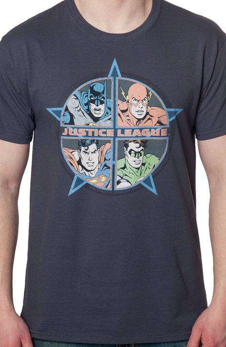 Four Heroes Justice League Shirt