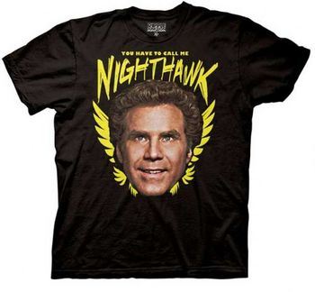 Step Brothers Nighthawk Brennan Black Adult T-shirt