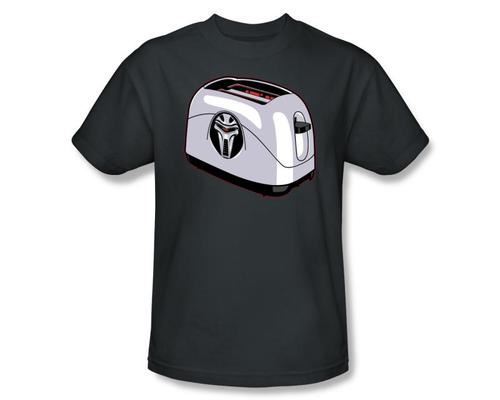 Battlestar Galactica Frakkin Toaster Cylon Charcoal Adult T-shirt
