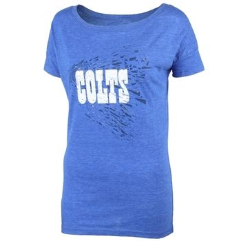 Indianapolis Colts Juniors Unbreakable Love Boat Neck T-Shirt - Royal Blue