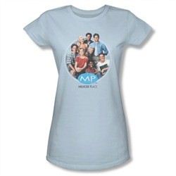 Melrose Place Shirt Juniors Cast Light Blue T-Shirt