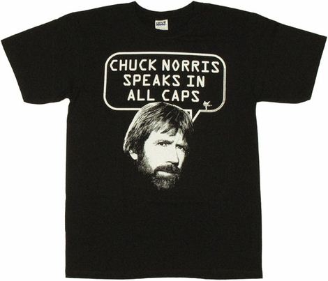Chuck Norris Caps T Shirt
