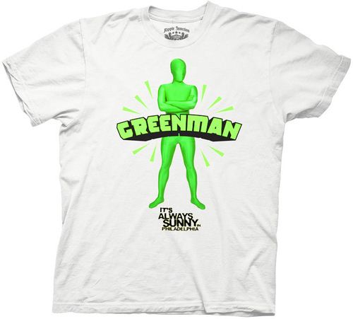 It's Always Sunny in Philadelphia Green Man White T-shirt