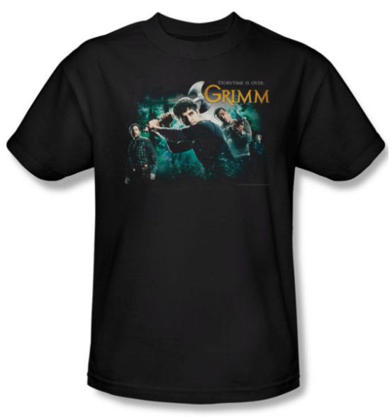 Grimm Shirt Storytime Is Over Adult Black Tee T-Shirt
