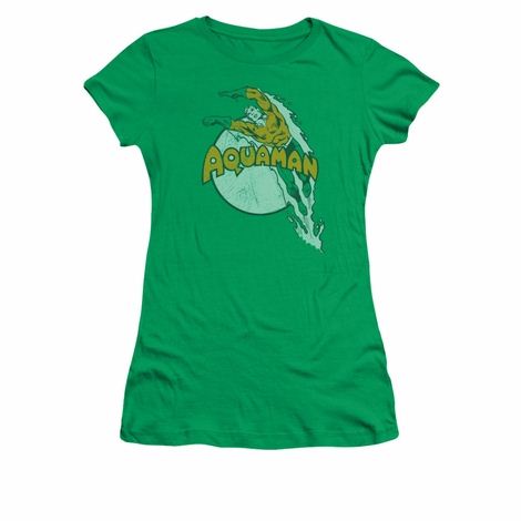 Aquaman Splash Juniors T Shirt