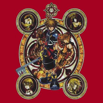 Kingdom Hearts Sora stained glass