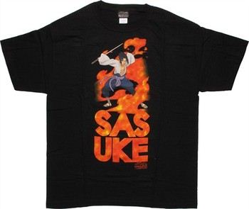 Naruto Sasuke Name Stack T-Shirt