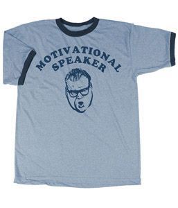 SNL Saturday Night Live Matt Foley Motivational Speaker Light Blue T-shirt