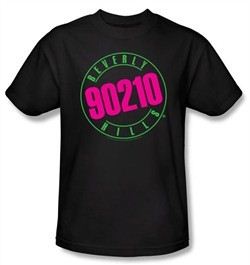 Beverly Hills 90210 Kids T-shirt Neon Logo Youth Black Tee Shirt