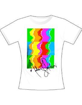 Michael Jackson Rainbow Profile Signature Women's T-Shirt