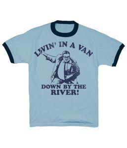 SNL Saturday Night Live Van Down by the River Light Blue T-shirt