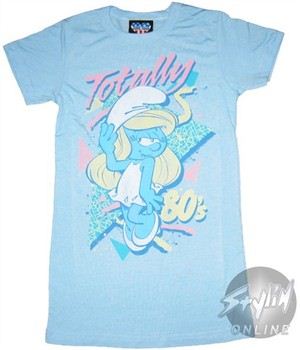 Smurfs Totally 80's Baby Doll Tee by JUNK FOOD