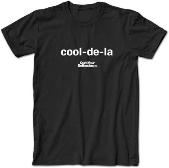 Curb Your Enthusiasm T-shirt Cool-De-La Adult Black Tee