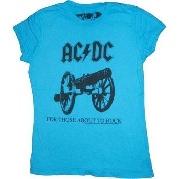 AC/DC For Those About To Rock Juniors Blue T-shirt