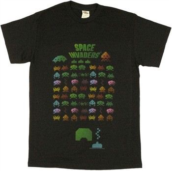 Atari Space Invaders Vintage Screen T-Shirt