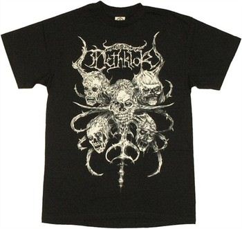 Metalocalypse Dethklok Organic Skulls T-Shirt