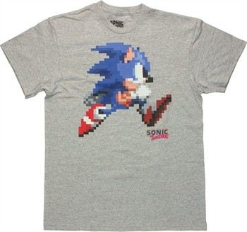 Sega Sonic the Hedgehog Pixel Side Run T-Shirt
