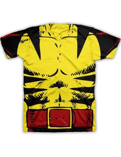 Marvel X-Men Wolverine Adult Yellow Costume T-Shirt