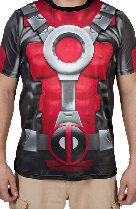 Sublimated Deadpool Costume Shirt
