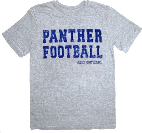 Friday Night Lights Panther Football Heather Gray Adult T-Shirt
