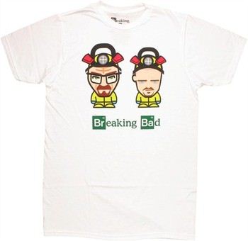Breaking Bad Mini Toons Walter Jesse T-Shirt Sheer