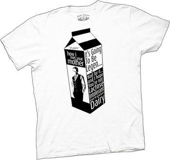 How I Met Your Mother Milk Carton Legen-Dairy White T-shirt