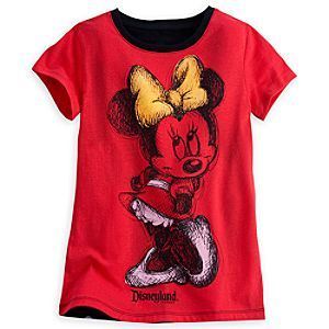 Minnie Mouse Gold Foil Tee for Girls - Disneyland
