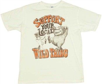 Where the Wild Things Are Support Your Local Wild Thing T-Shirt Sheer by JUNK FOOD