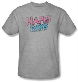Happy Days Kids T-shirt Distressed Logo Kids Athletic Heather Tee