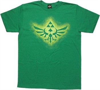 Nintendo The Legend of Zelda Stencil Crest T-Shirt Sheer