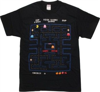 Vintage Pac-Man Game Board Mens T-Shirt