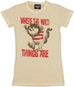 Where the Wild Things Are Stripe Threatening Baby Doll Tee by JUNK FOOD