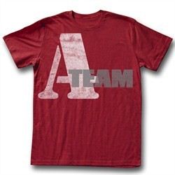 A-Team Shirt A Day Adult Heather Red Tee T-Shirt
