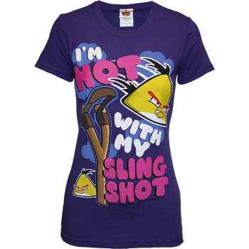 I'm Hot With My Slingshot Angry Birds Womens T-Shirt 