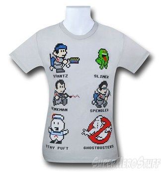 Ghostbusters 8-Bit 30 Single T-Shirt