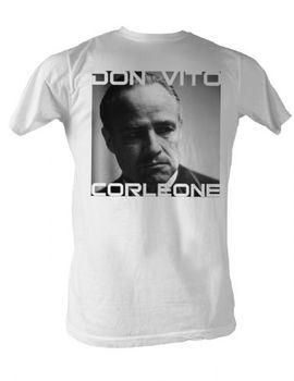 The Godfather Don Vito Corleone Adult White T-Shirt