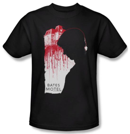 Bates Motel Shirt Criminal Profile Adult Black Tee T-Shirt